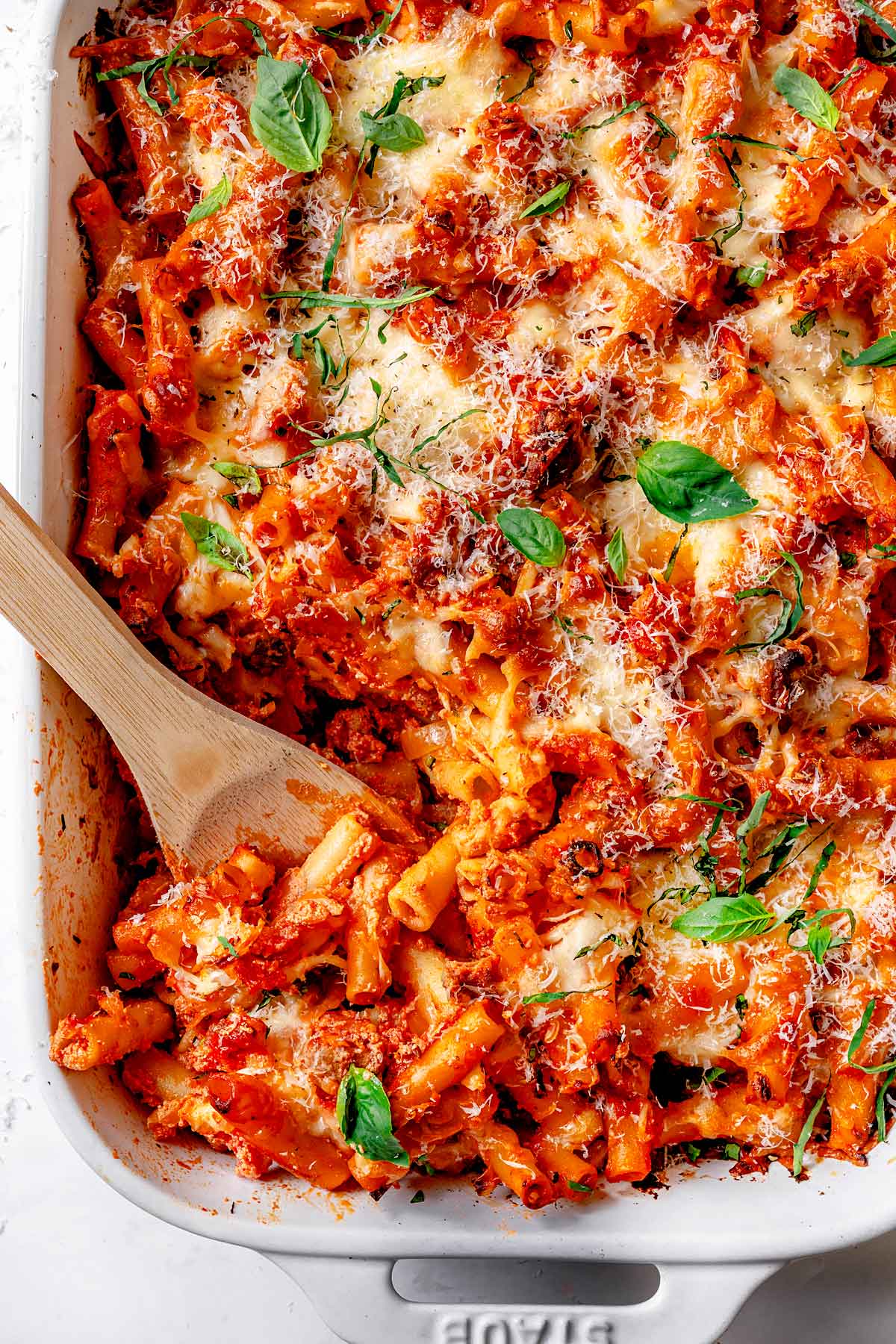 Easy Cheesy Sausage Baked Ziti