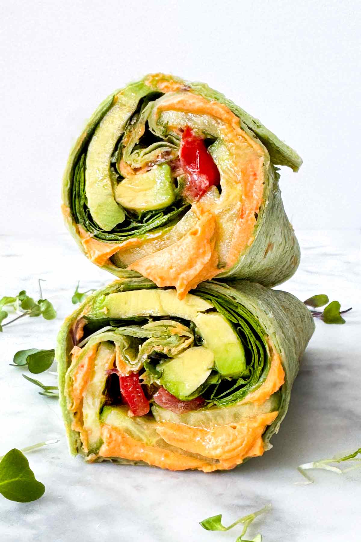 Easy Veggie Wraps with Hummus